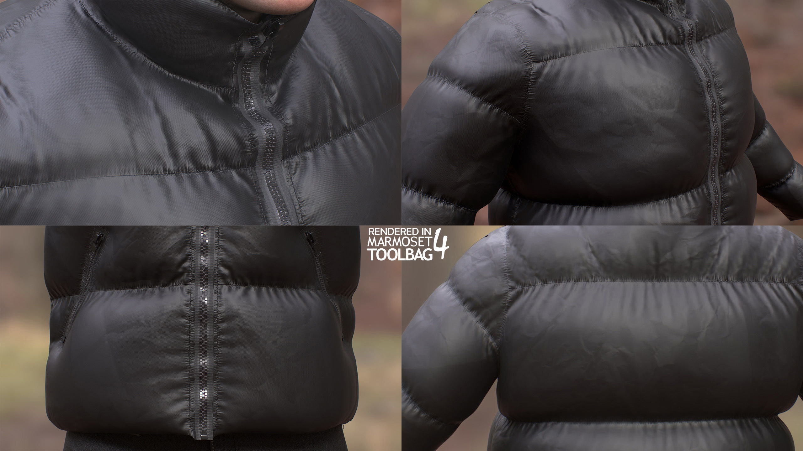 Man Winter Outfit - Modular - Rigged Low-poly 3D model_14