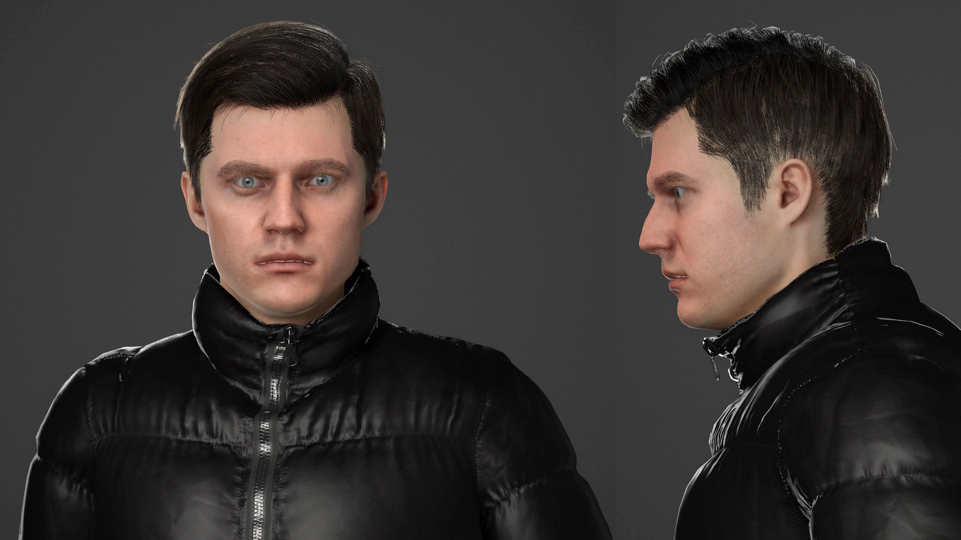 Man Winter Outfit - Modular - Rigged Low-poly 3D model_27