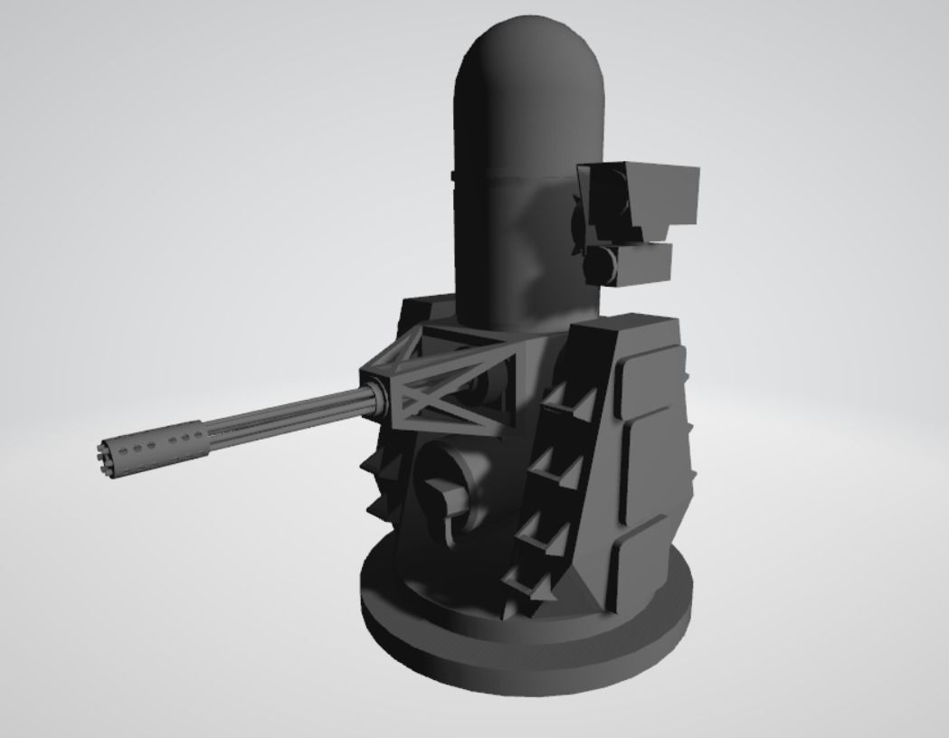 US MK-15 ANTI-AIRCRAFT GATLING GUN AA MACHINEGUN 3D print model_2