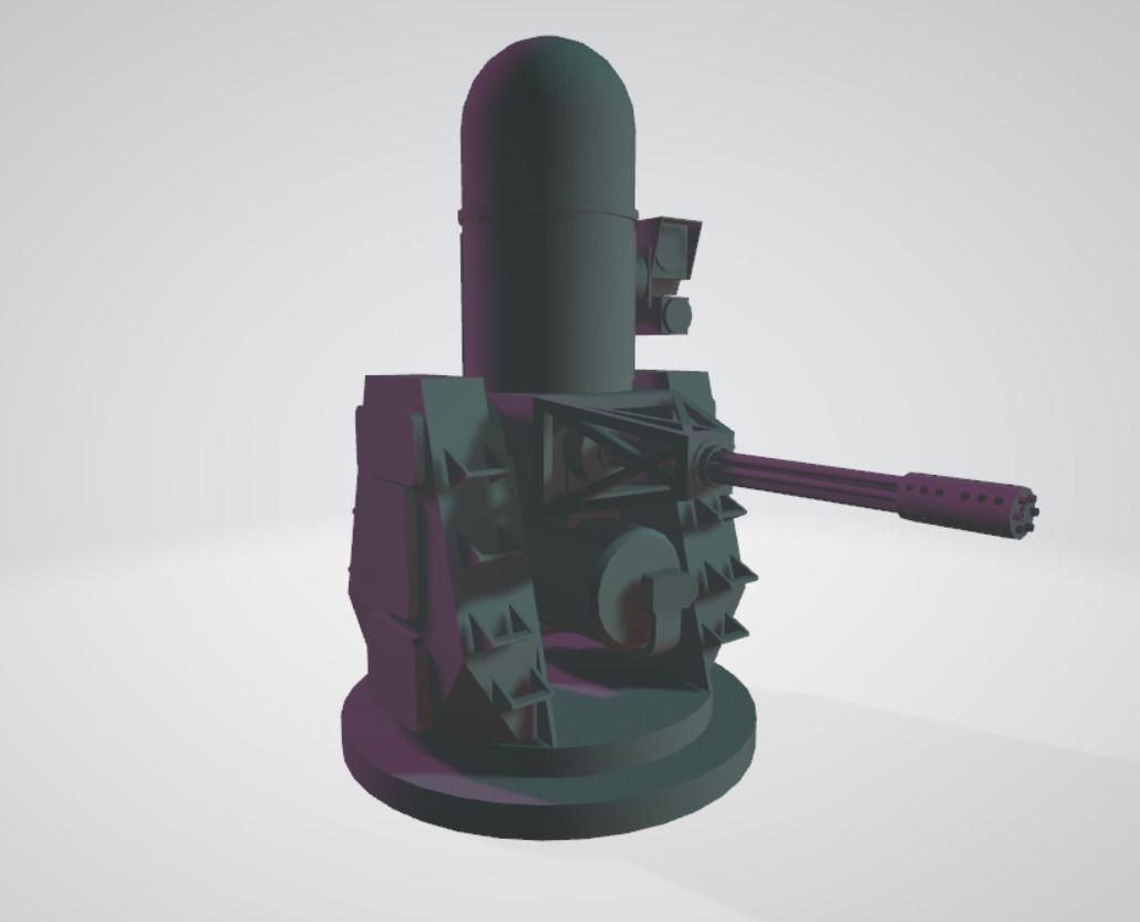 US MK-15 ANTI-AIRCRAFT GATLING GUN AA MACHINEGUN 3D print model_1