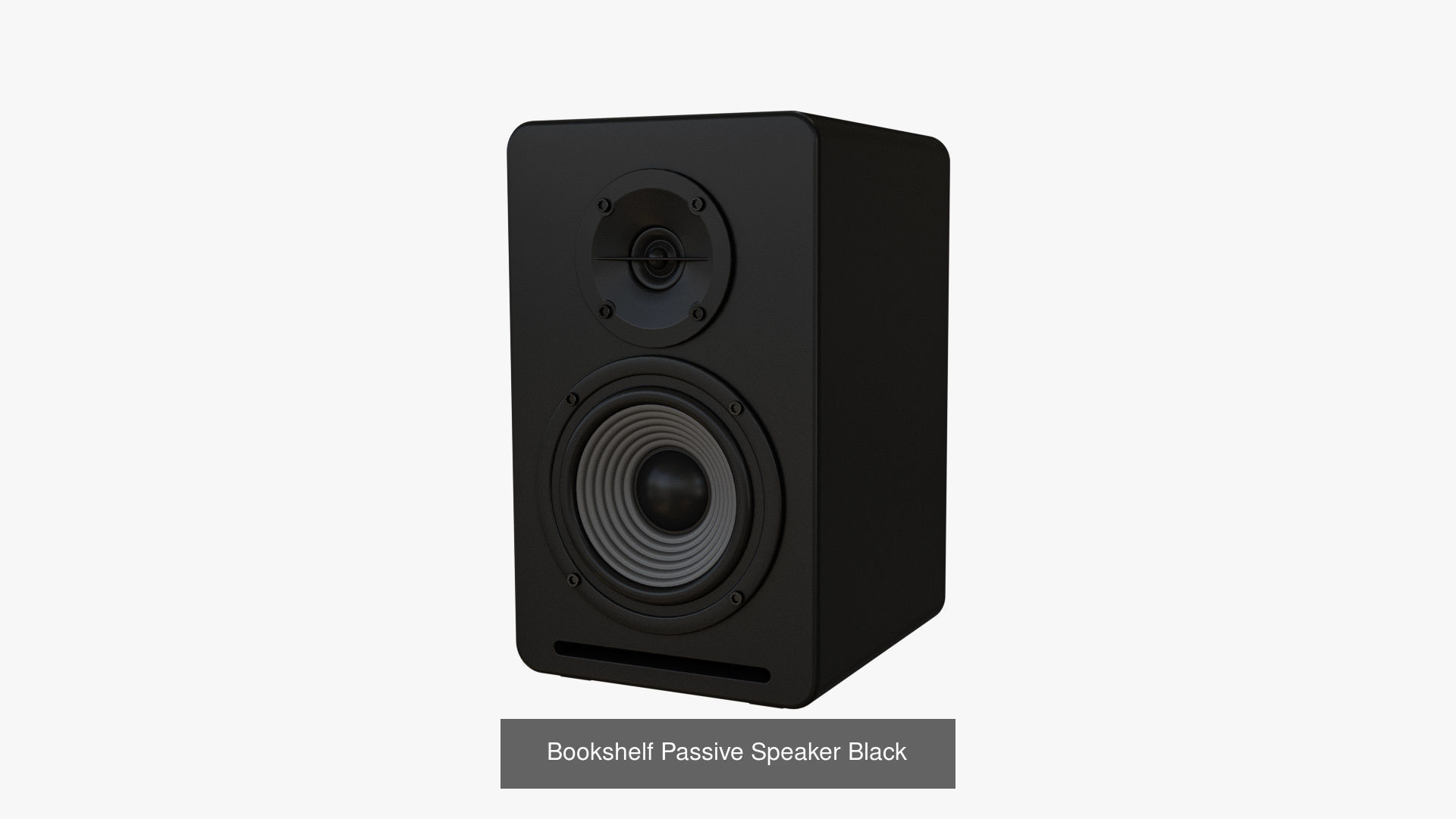 Bookshelf Speakers Black 3D Model Collection_5