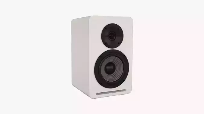 Bookshelf Passive Speaker White 3D model