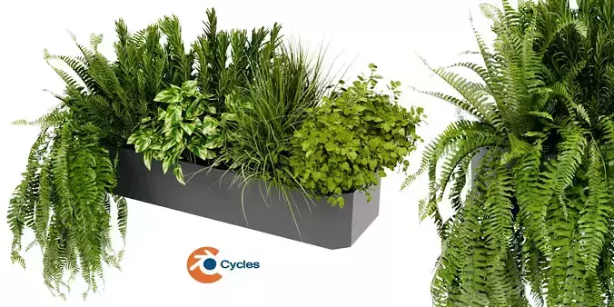 Collection plant vol 407 - blender model 