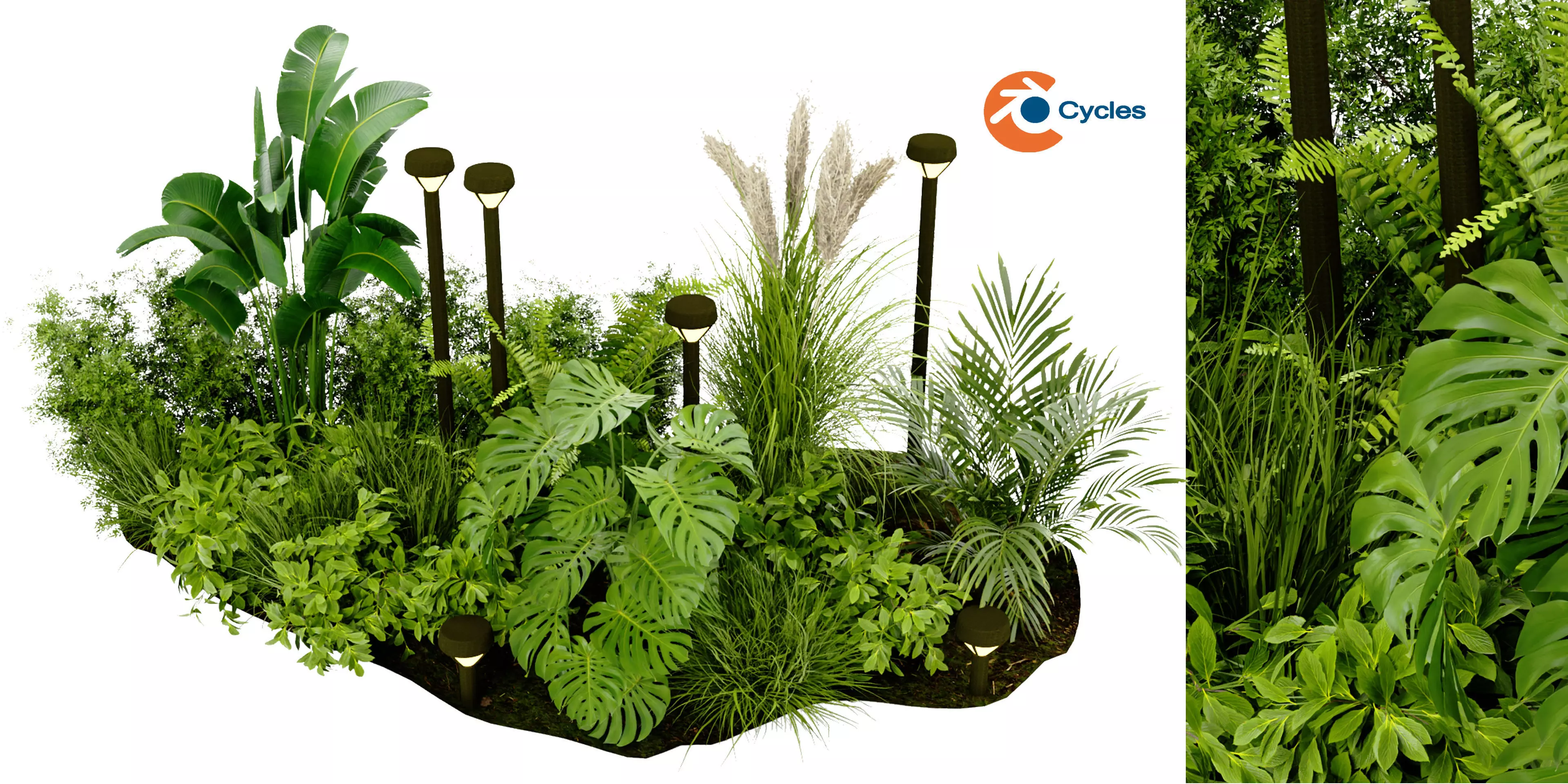 Collection plant vol 409 - blender model 3D model