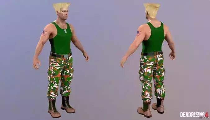 3D Model Frank Wests Guile Costume A Fusion of Heroes