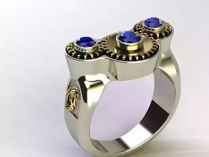 movable gear ring - orginal design  3D print model