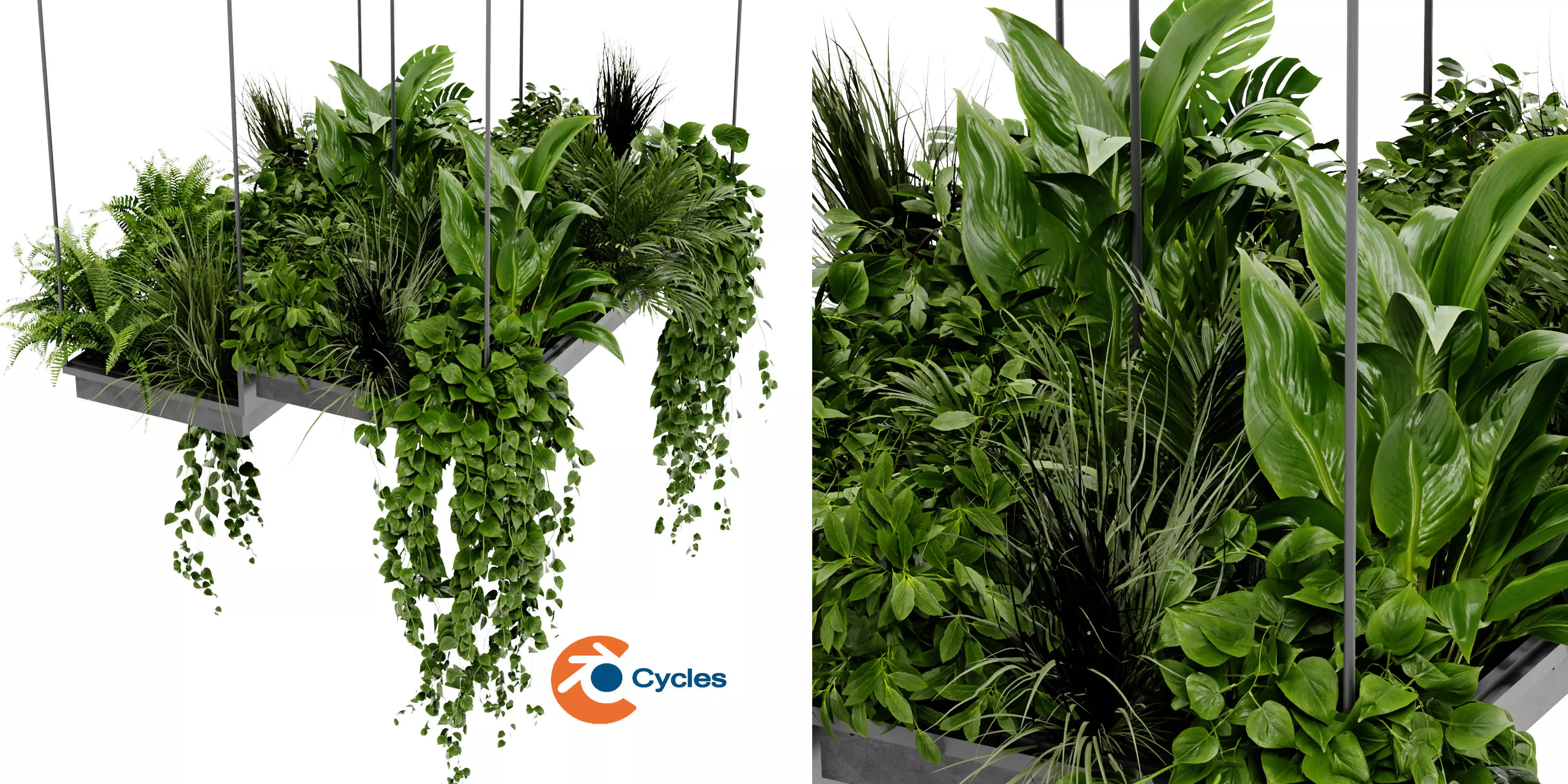 Collection plant vol 411 - blender model 3D model