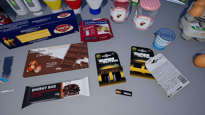 Supermarket Product - Food and Drinks - Part 2 Low-poly 3D model 4