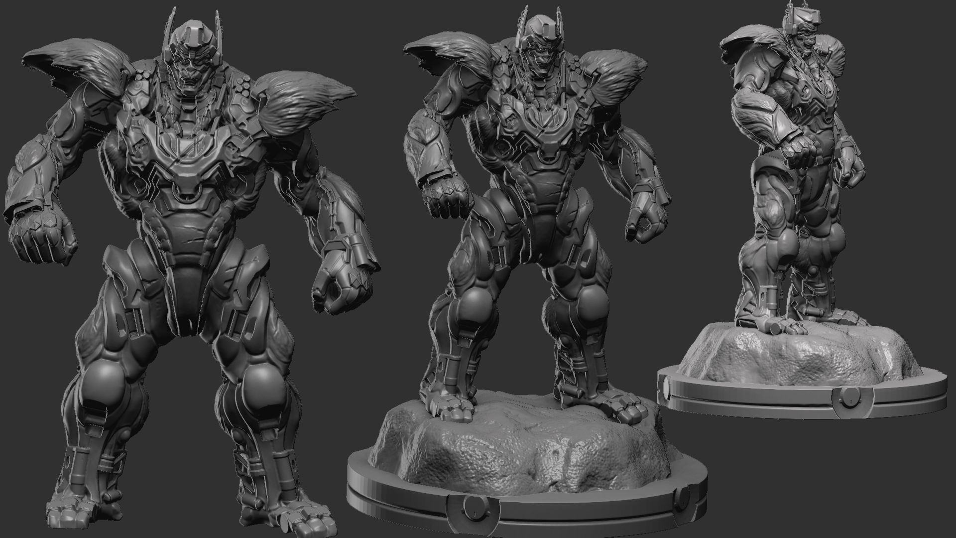Optimus primal 3D print model_2