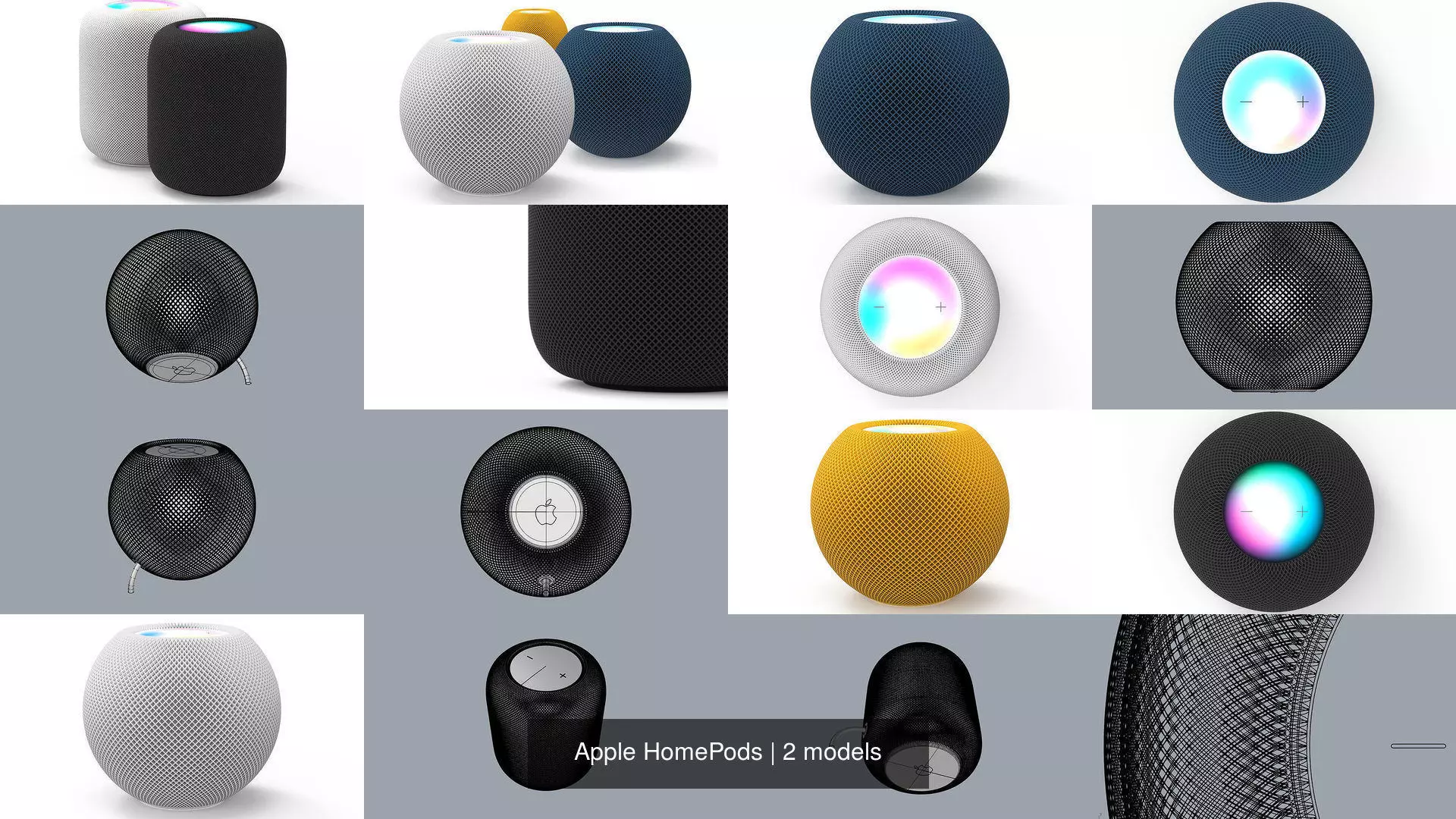 Apple HomePods 3D Model Collection_1
