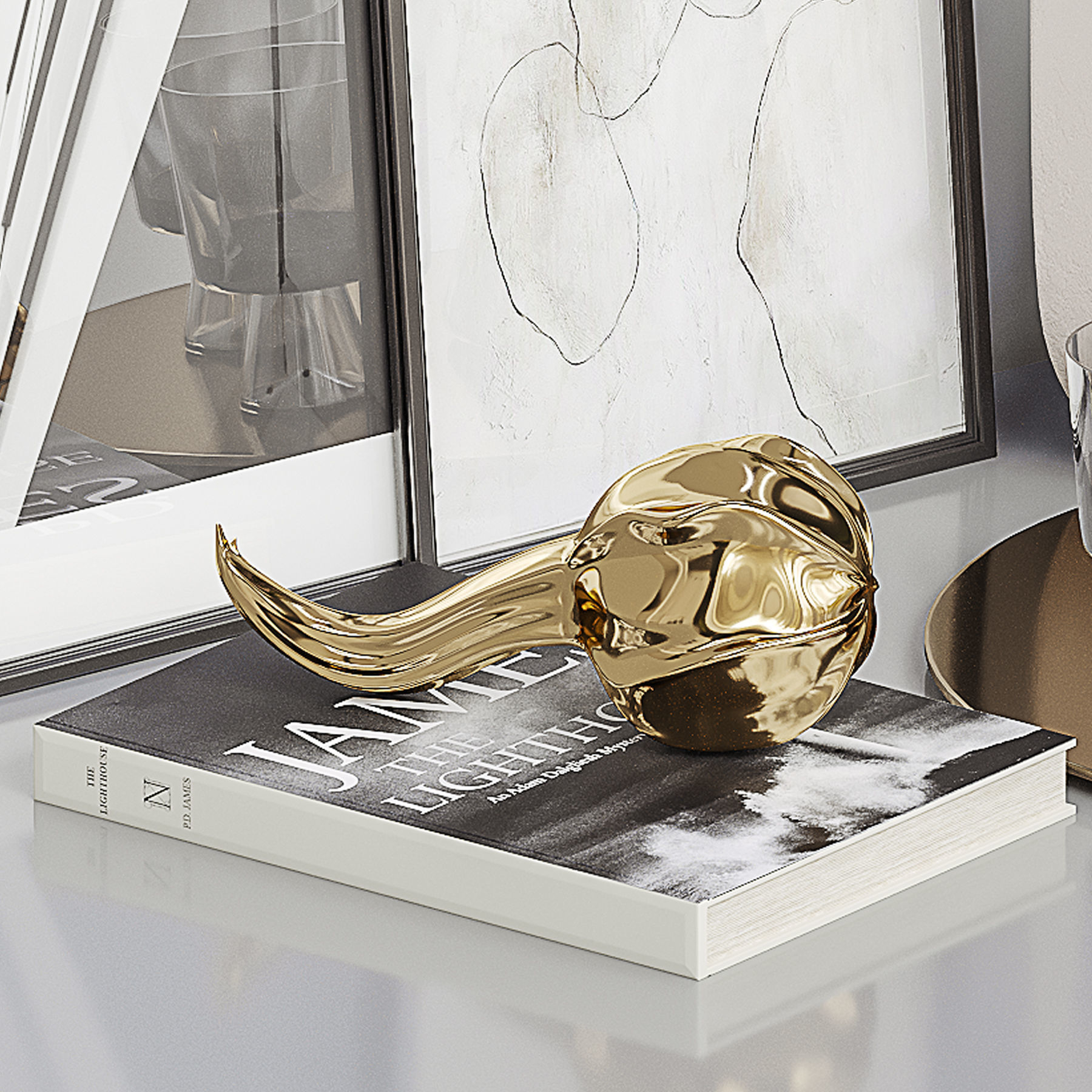 Decorative set-4 Low-poly 3D model_3