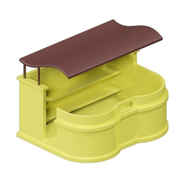 Toddler Cafe Stall Toy 3D model_2