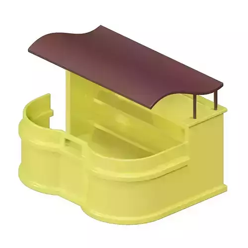 Toddler Cafe Stall Toy 3D model