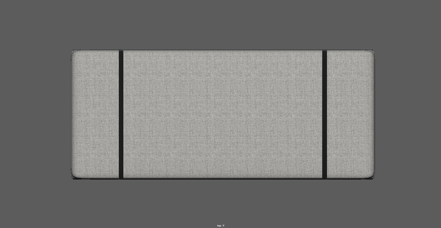 Booker bench - end bench - stool - seat - accent bench Low-poly 3D model_26