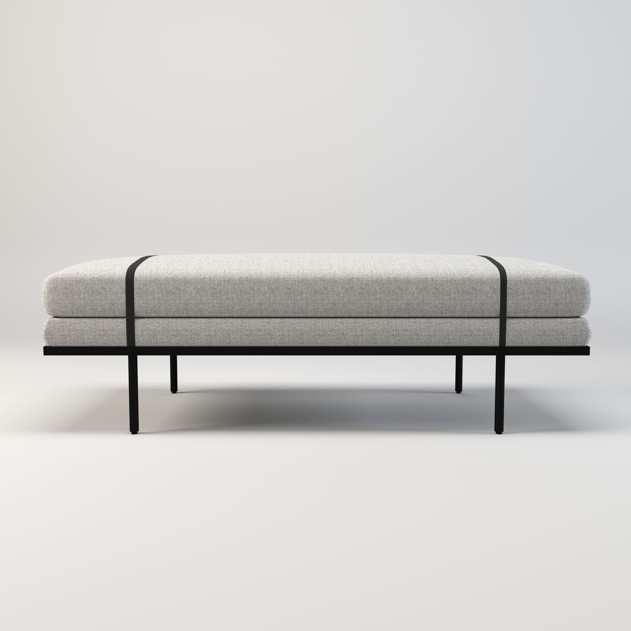 Booker bench - end bench - stool - seat - accent bench Low-poly 3D model_2