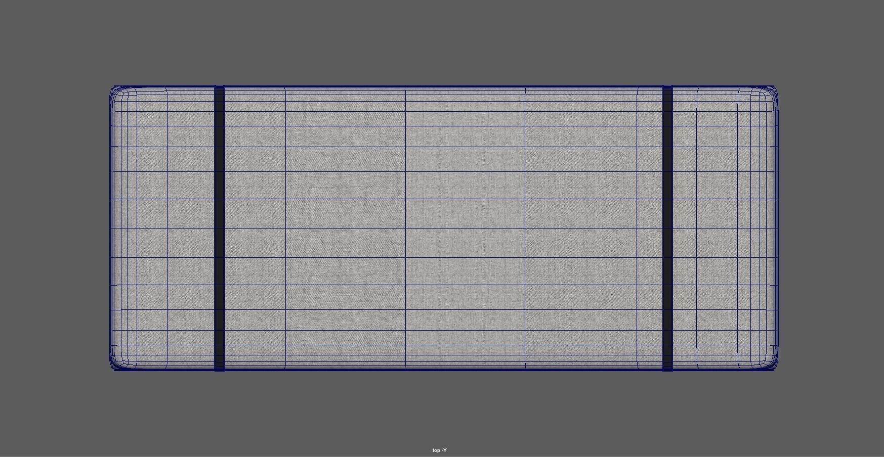 Booker bench - end bench - stool - seat - accent bench Low-poly 3D model_27