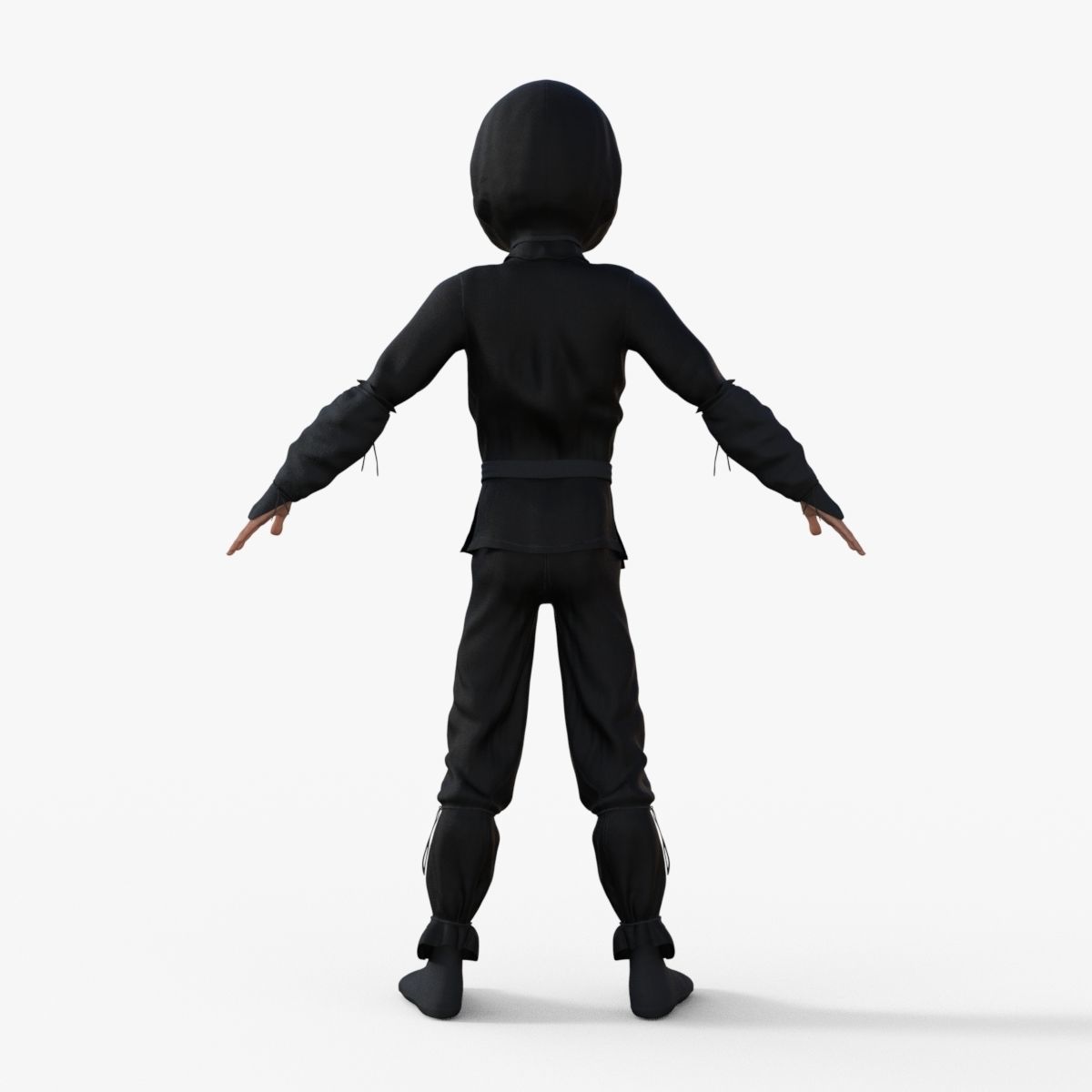 Ninja Rigged 3D model_5