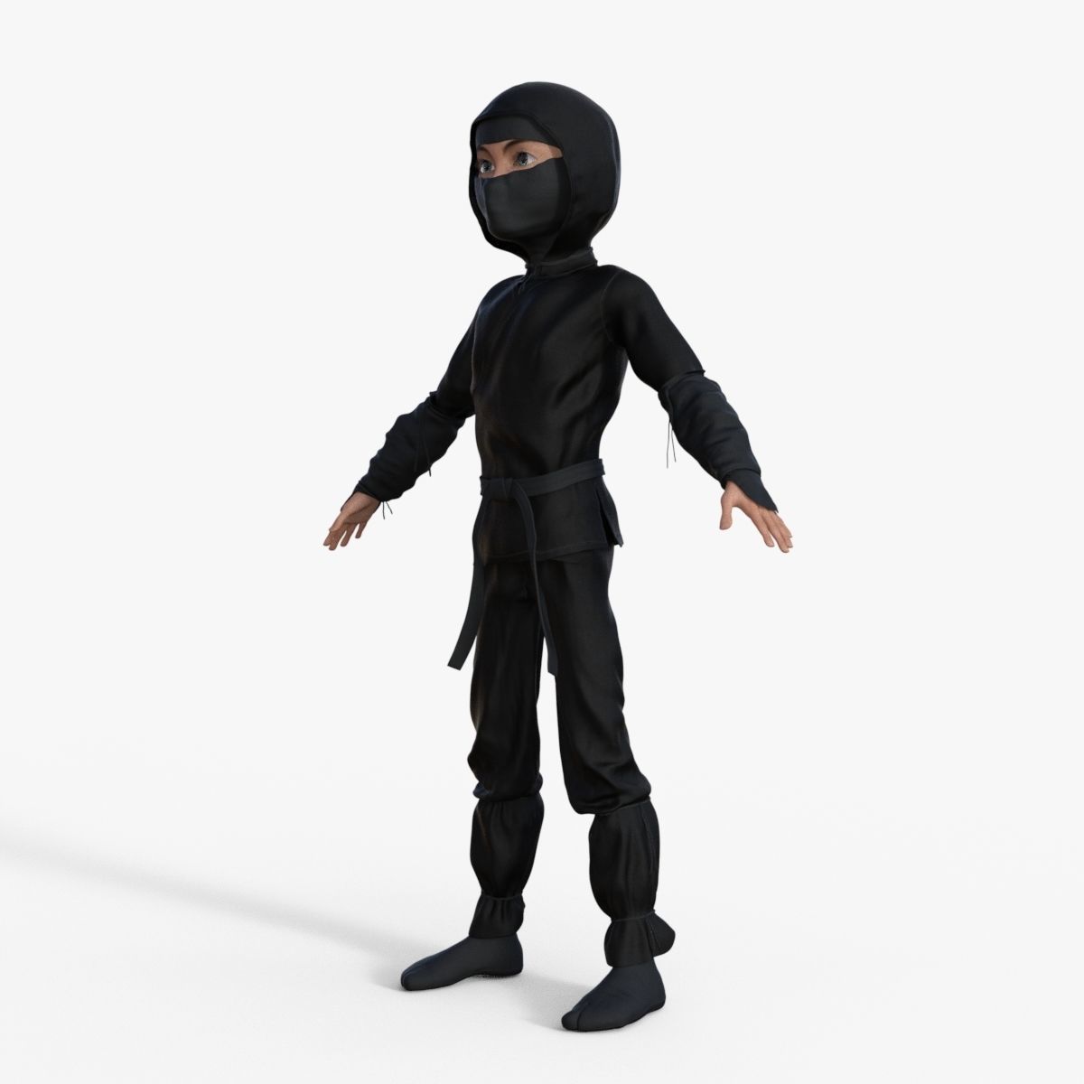 Ninja Rigged 3D model_2