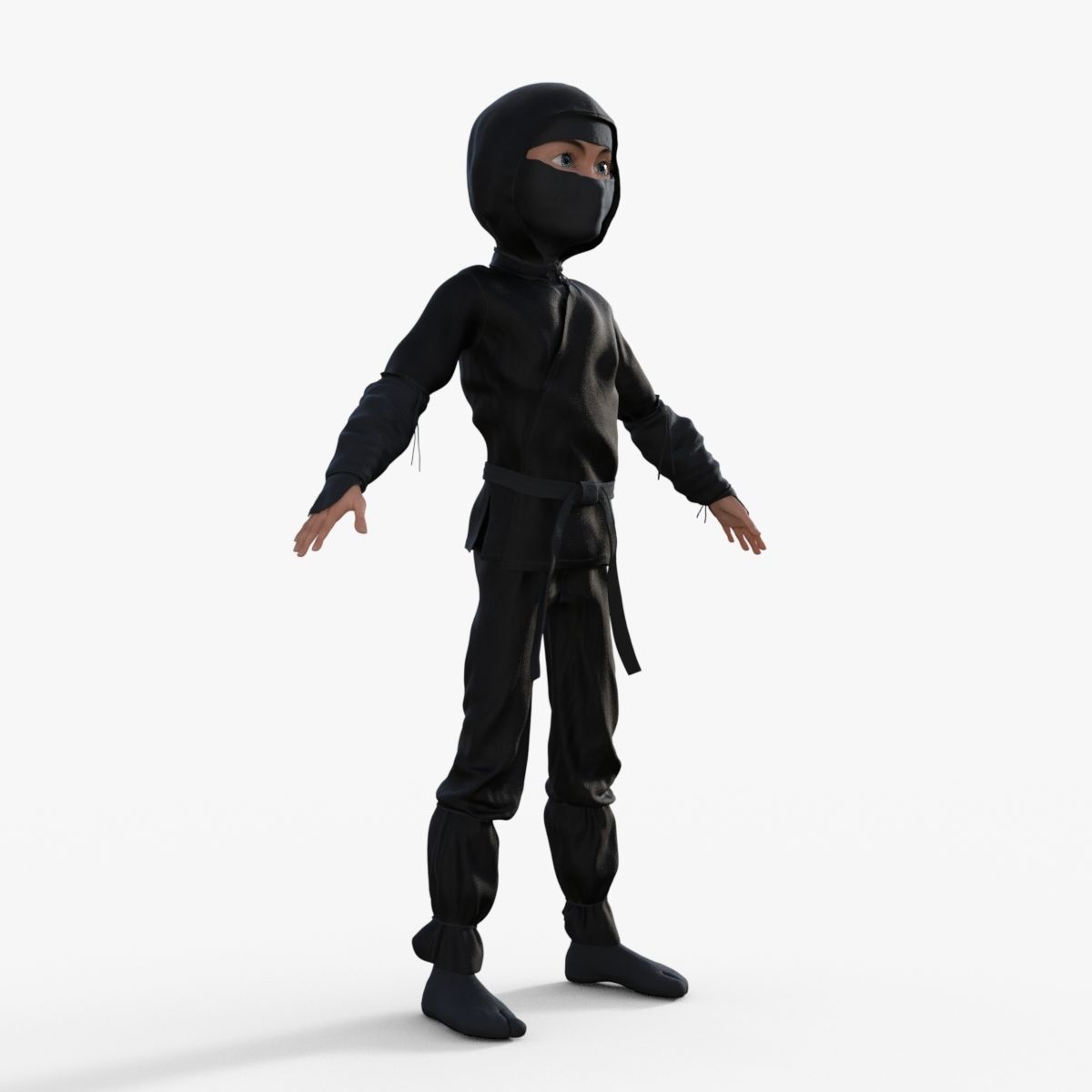 Ninja Rigged 3D model_8