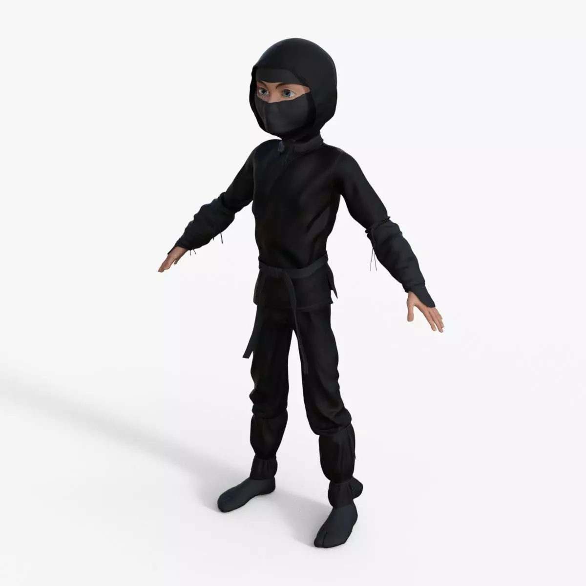 Ninja Rigged 3D model_0