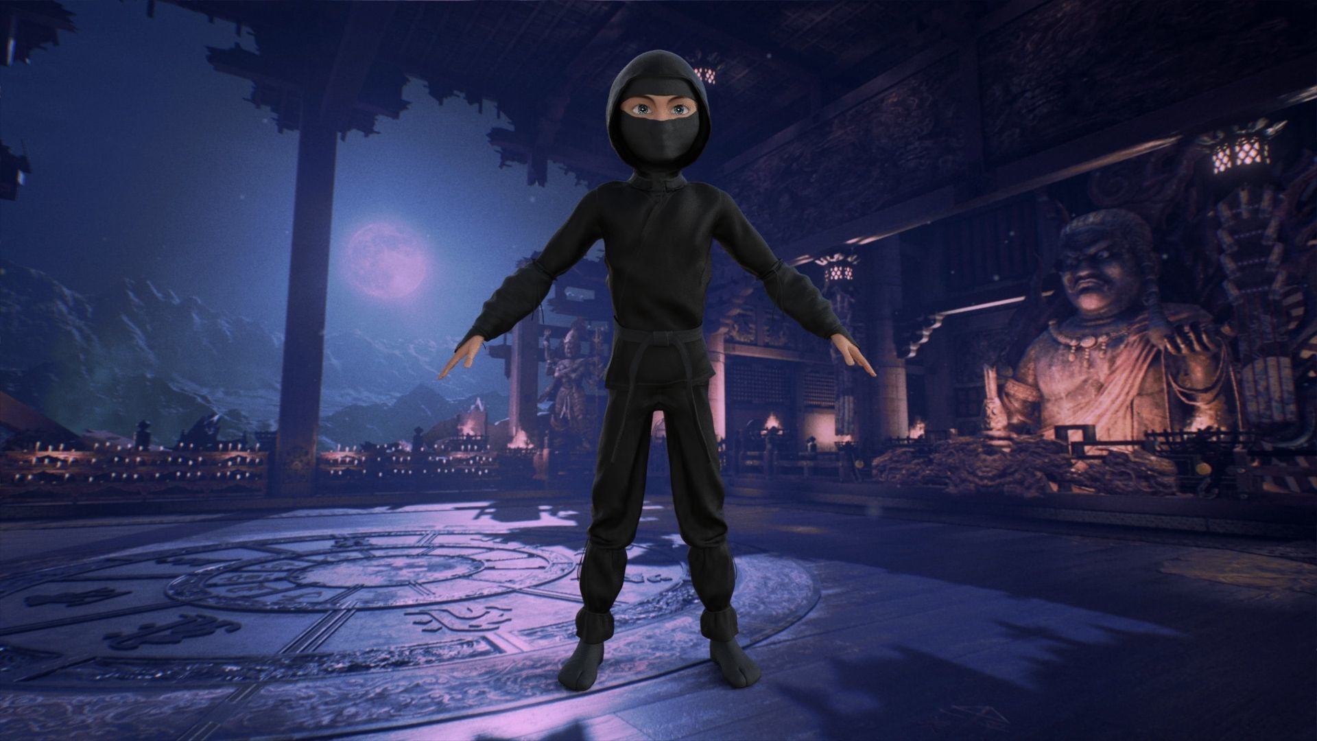 Ninja Rigged 3D model_21