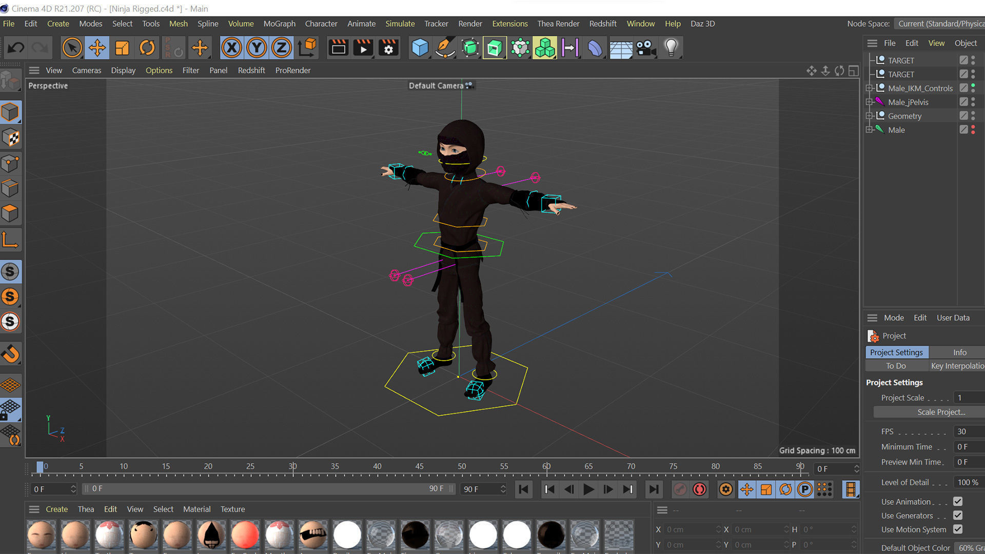Ninja Rigged 3D model_20