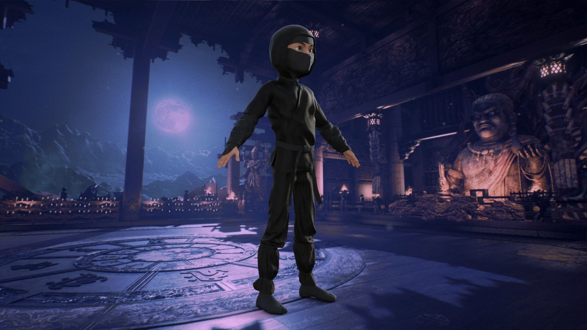 Ninja Rigged 3D model_28