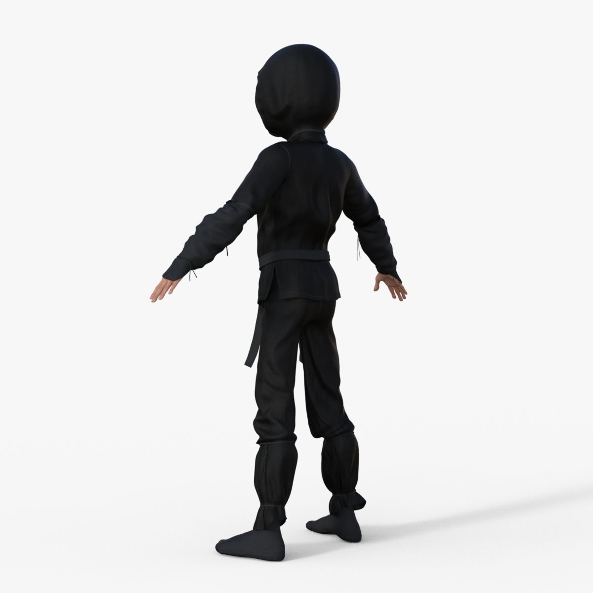Ninja Rigged 3D model_4