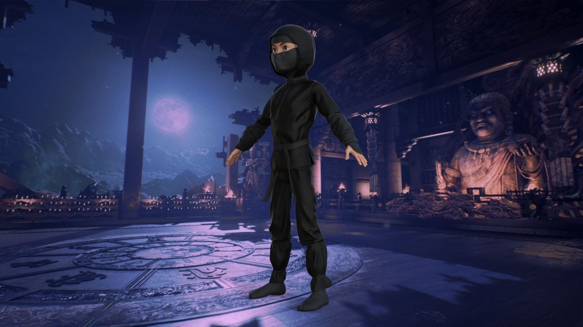 Ninja Rigged 3D model_30