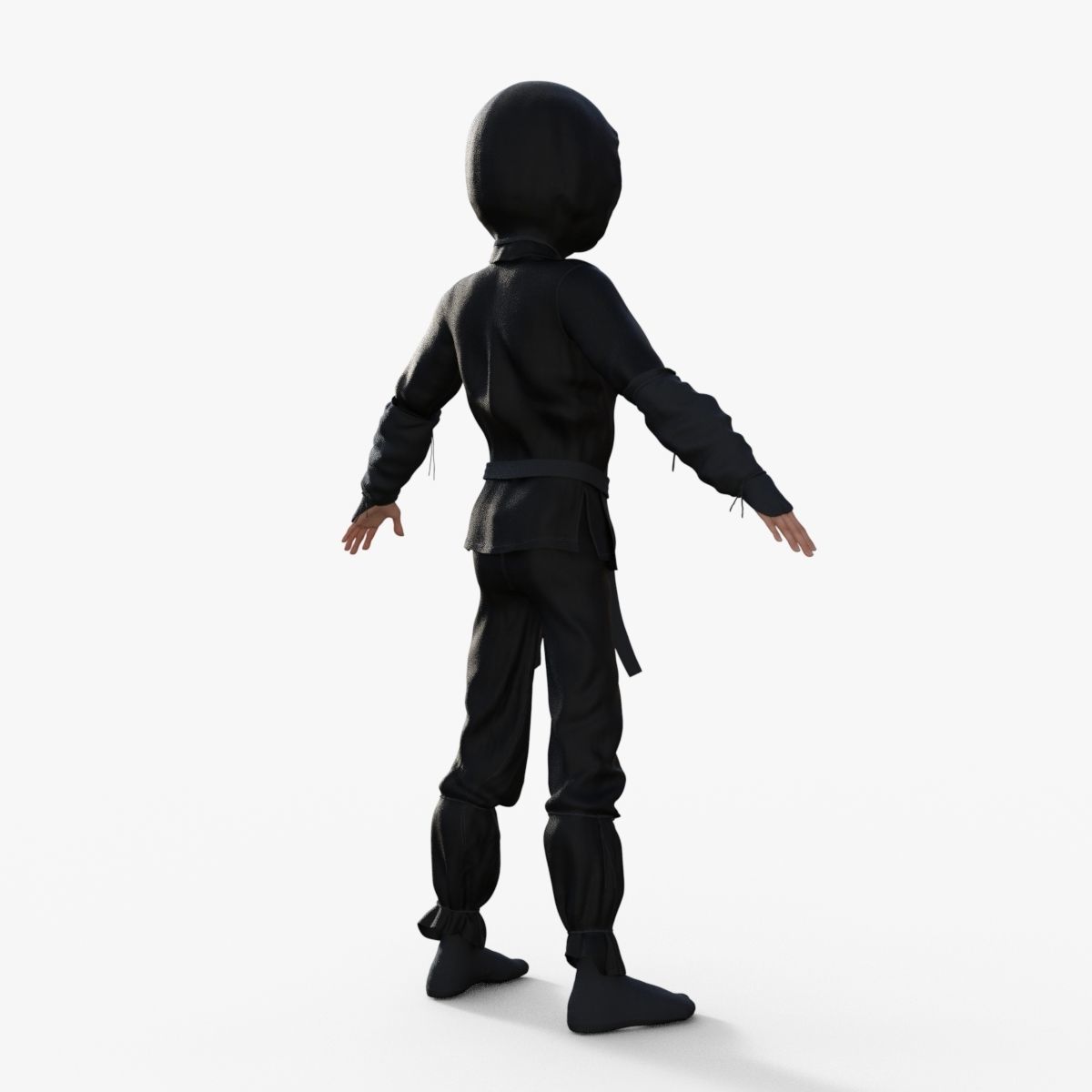 Ninja Rigged 3D model_6