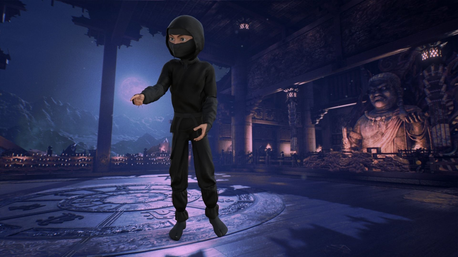 Ninja Rigged 3D model_18