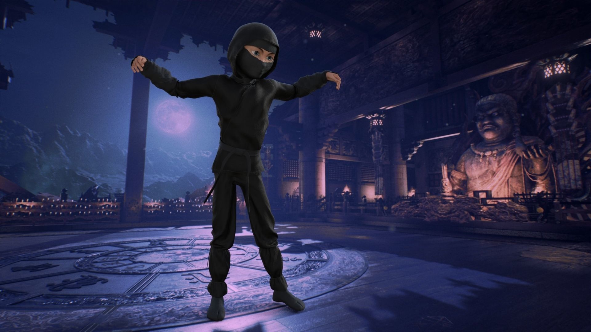 Ninja Rigged 3D model_17