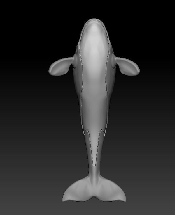 101202 P killer Whale Orca pendant model with enamel  3D print model_17