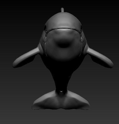 101202 P killer Whale Orca pendant model with enamel  3D print model_24