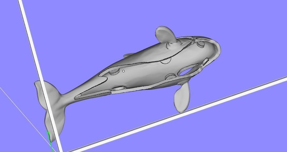 101202 P killer Whale Orca pendant model with enamel  3D print model_5