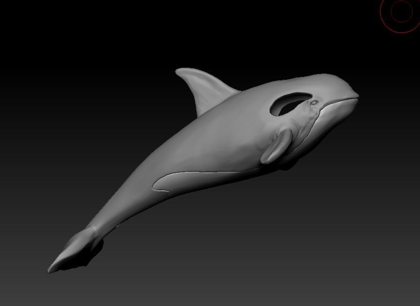 101202 P killer Whale Orca pendant model with enamel  3D print model_25