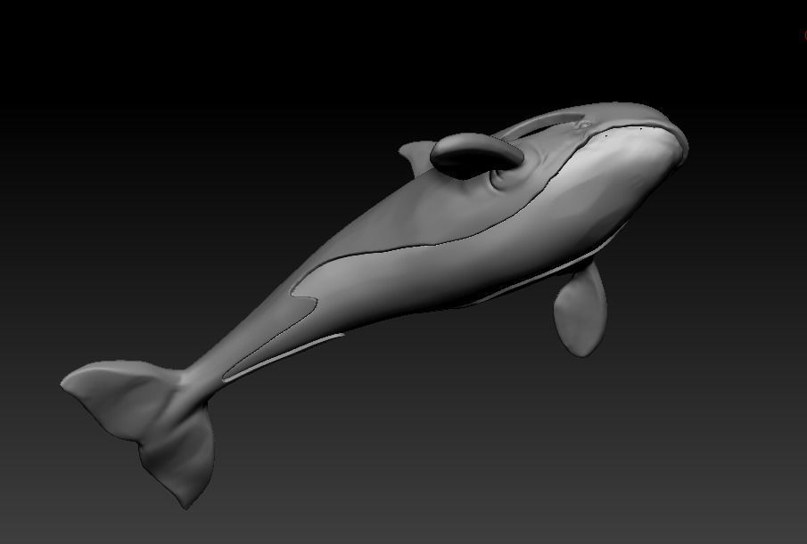 101202 P killer Whale Orca pendant model with enamel  3D print model_13