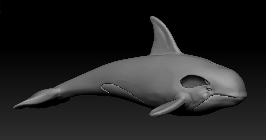 101202 P killer Whale Orca pendant model with enamel  3D print model_11