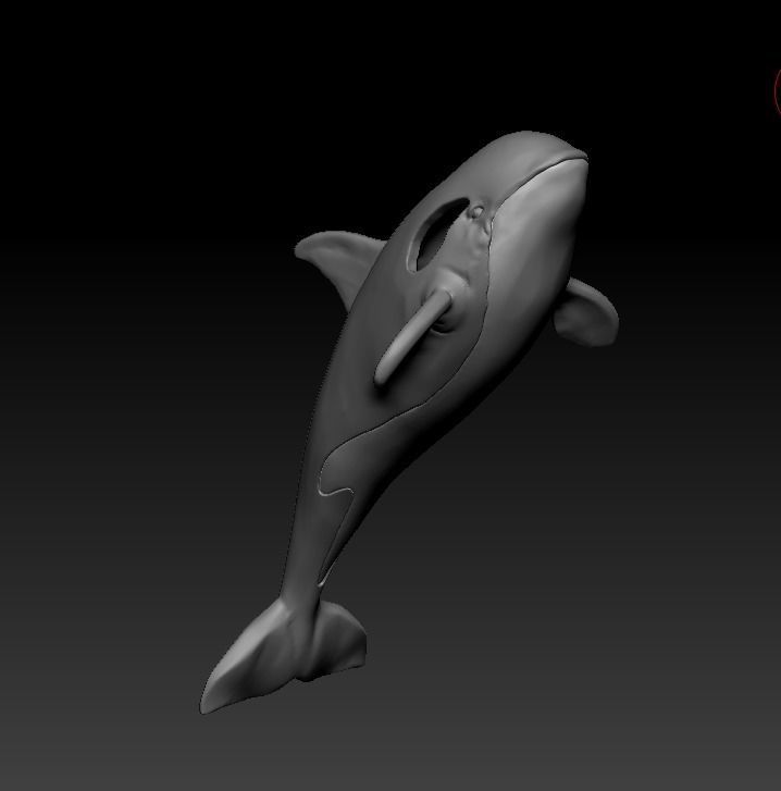 101202 P killer Whale Orca pendant model with enamel  3D print model_10