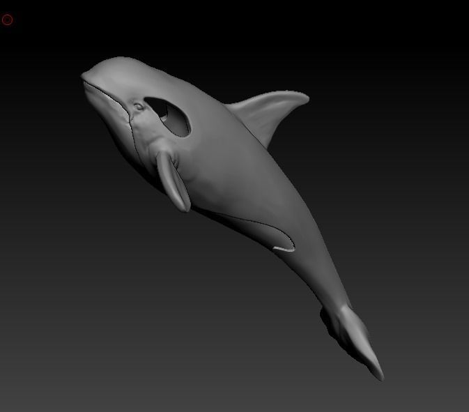 101202 P killer Whale Orca pendant model with enamel  3D print model_14