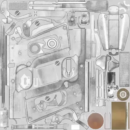 Customizable 3D Printed Replica Classic Colt M1911A1 Pistol