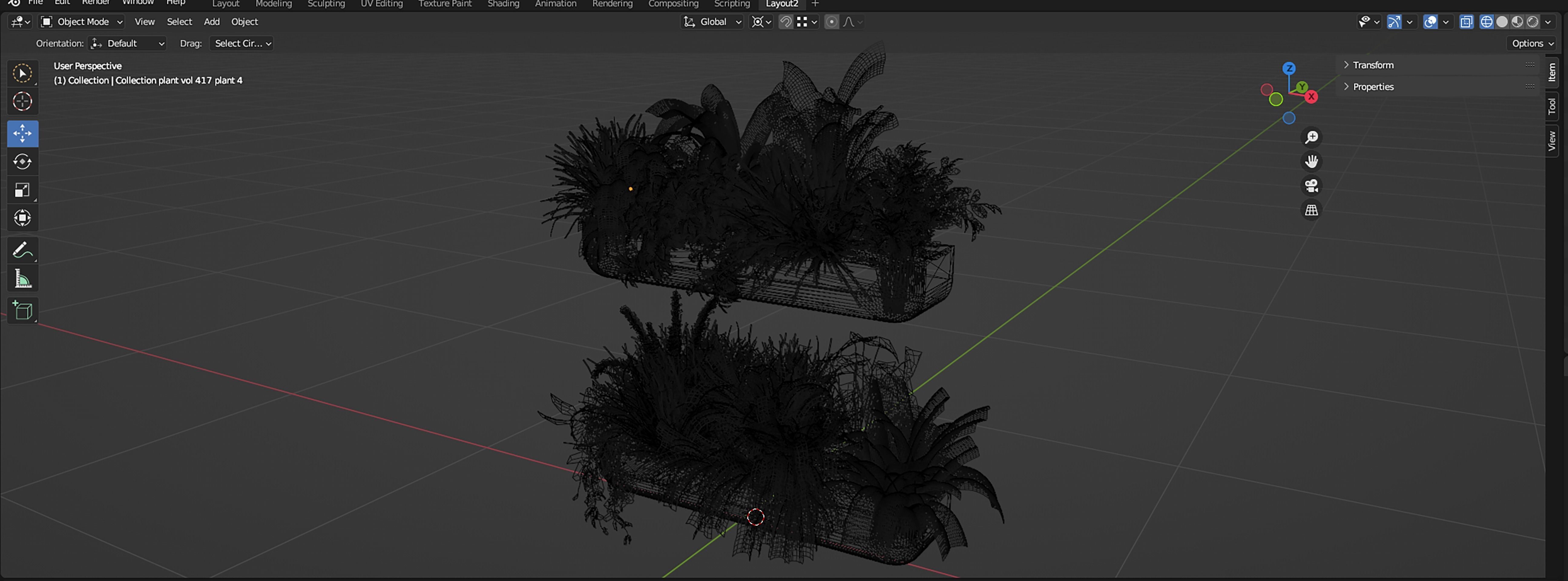 Collection plant vol 417 - blender model  3D model_7