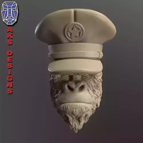 animal Wall home decor army captain guerilla v150