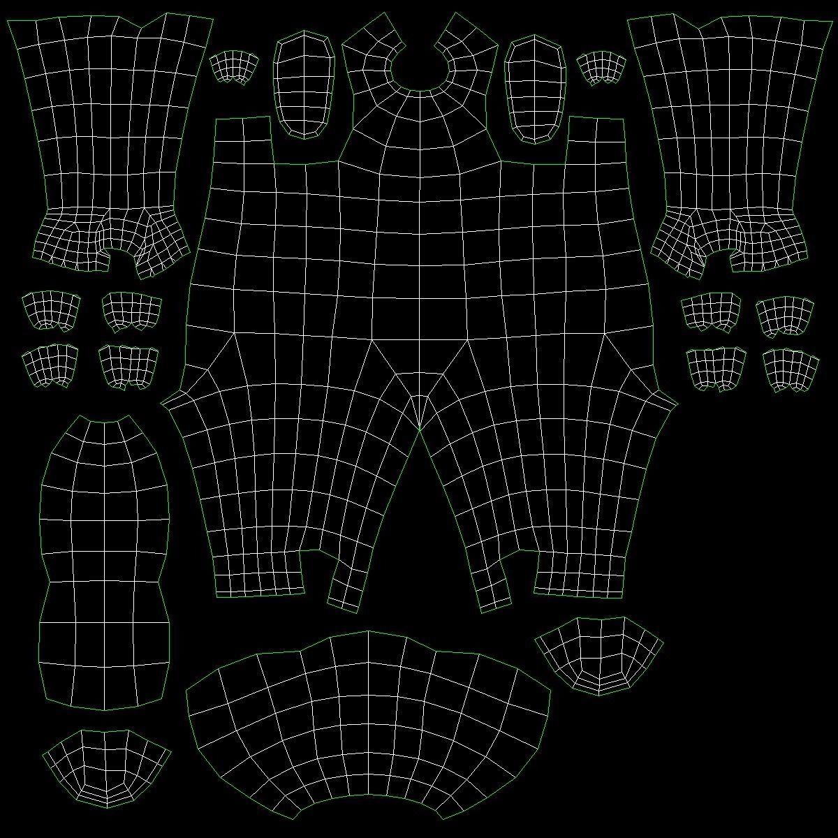 Toddler Baby Child Stickman in T-Pose 3D model_14