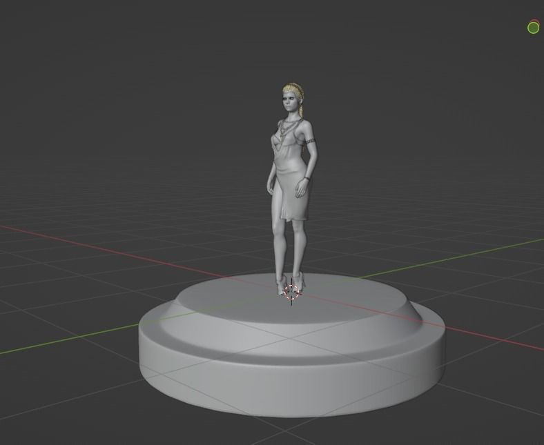 Regina Character Low-poly 3D model_4