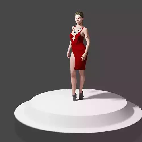 Regina Character Low-poly 3D model