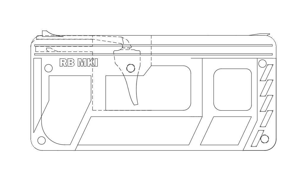 Ruber Band ergonomic gun 3D print model_4