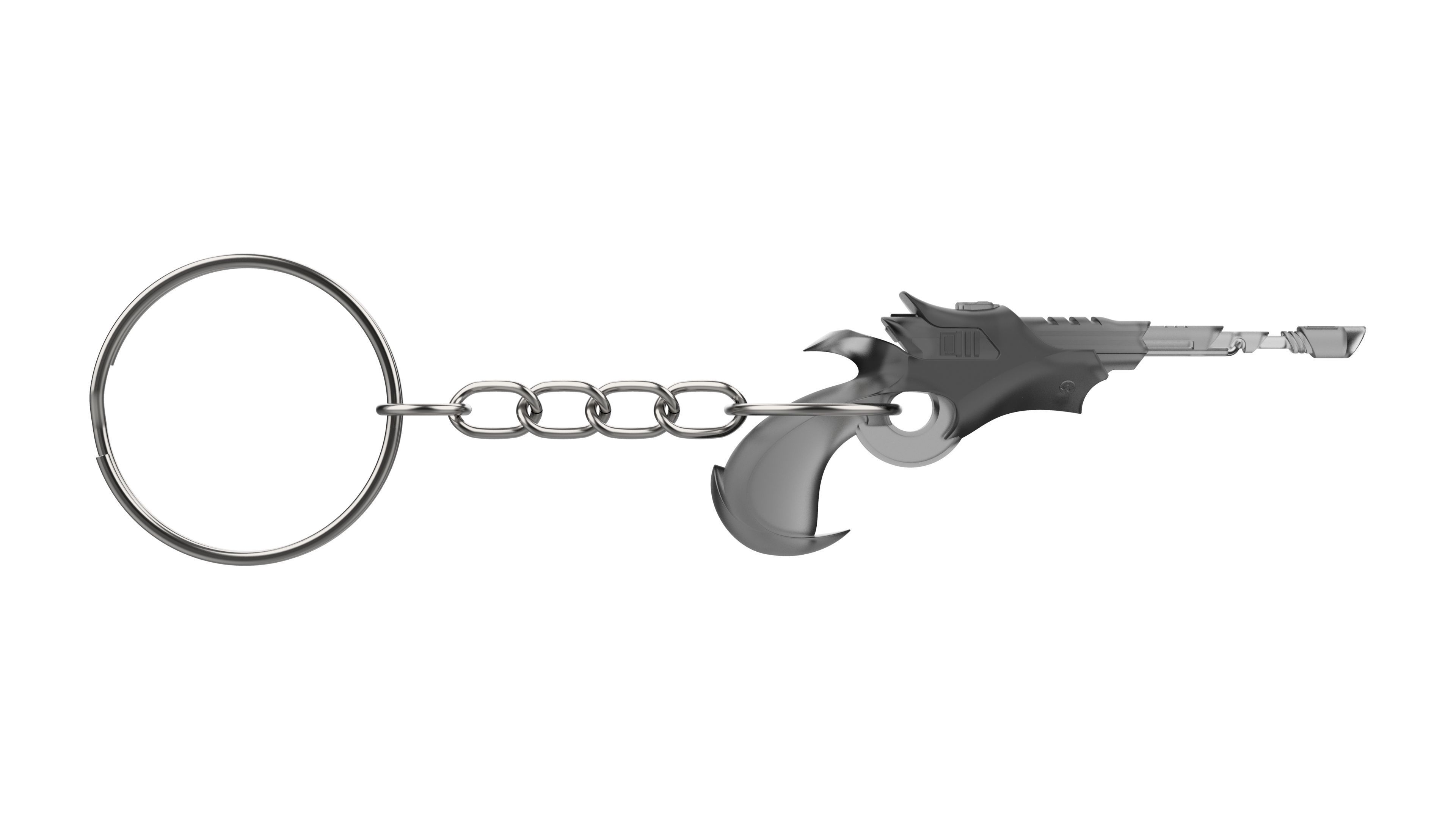 Keychain - Klingon Disruptor - Star Trek - Printable - STL 3D print model_5