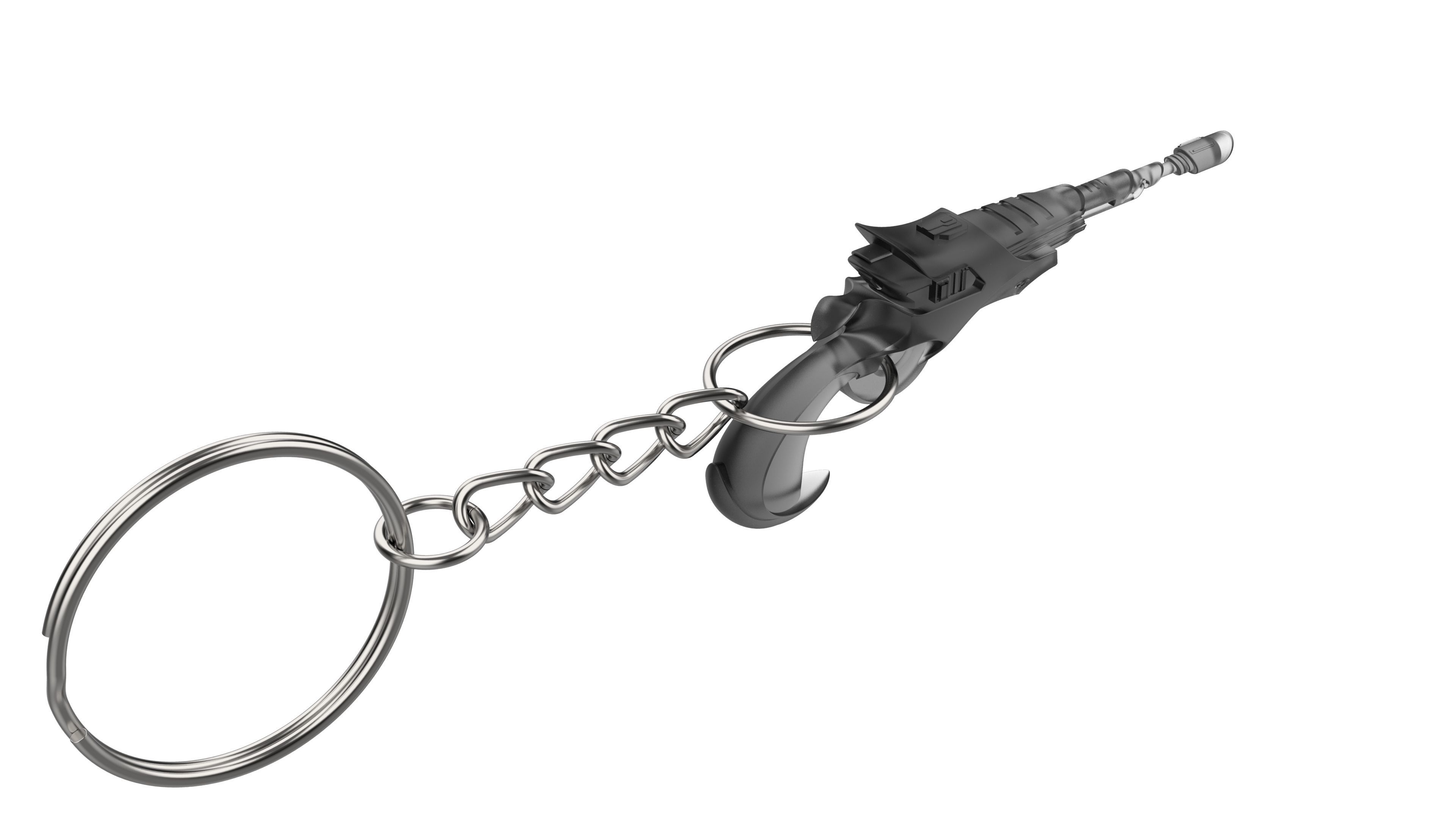 Keychain - Klingon Disruptor - Star Trek - Printable - STL 3D print model_4