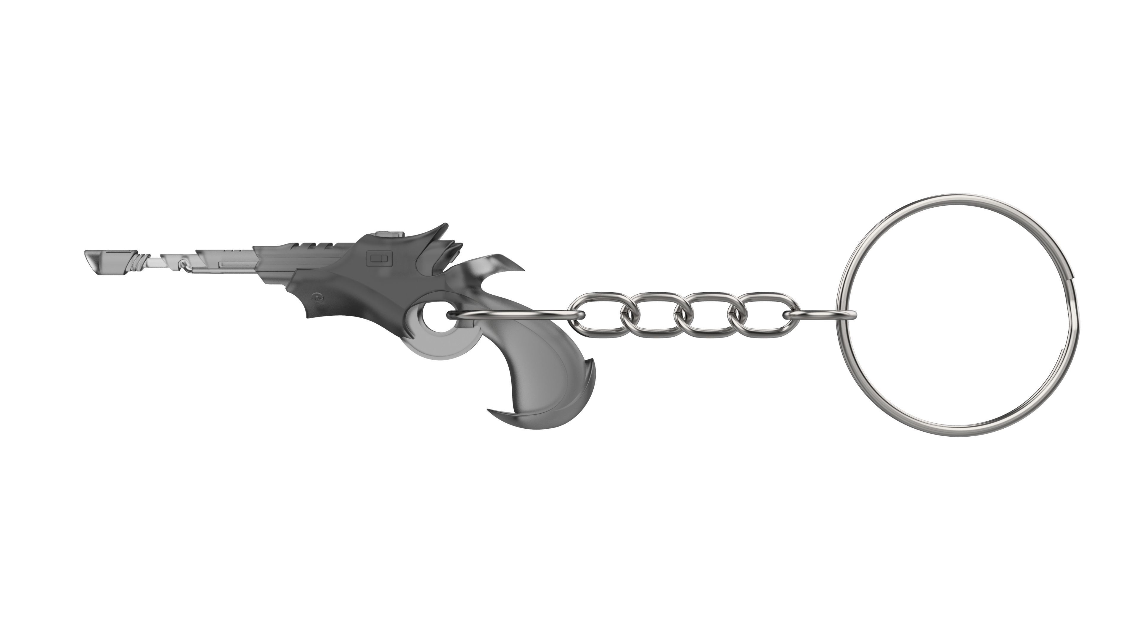 Keychain - Klingon Disruptor - Star Trek - Printable - STL 3D print model_2